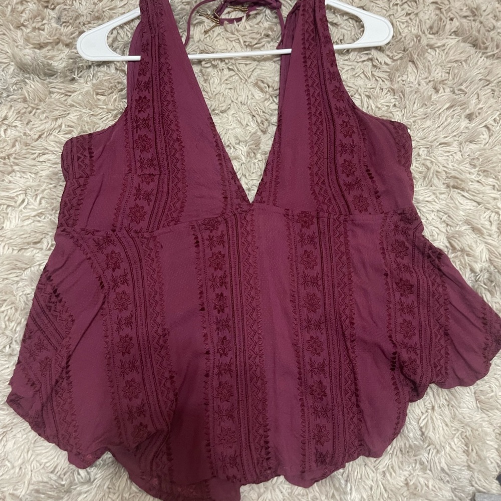 Free People embroidered top